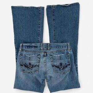 Y2K Vintage Lucky Brand Low Rise Jeans with Embroidered Back